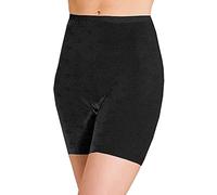 Top Linen Ladies Thermal Pantee Bottom - Warm Boxer Short for Women - Soft Winter Warm Bottom - Made in UK (Black - Large)