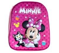 Top Linen (NW) Ltd Children Cartoon Official Character Backpack For School - Lightweight Rucksack Travel Backpack Kids - 3D Minnie Mouse (Minnie - Polka Dot) Back Pack