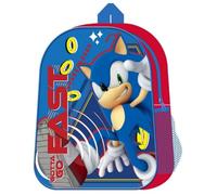 Top Linen (NW) Ltd Children Cartoon Official Character Backpack For School - Lightweight Rucksack Travel Backpack Kids - Sonic Gotta Go Fast Back Pack