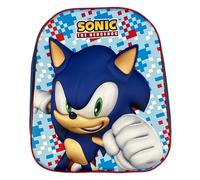 Top Linen (NW) Ltd Children Cartoon Official Character Backpack For School - Lightweight Rucksack Travel Backpack Kids - 3D Sonic The Hedgehog Back Pack