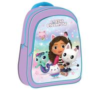 Top Linen (NW) Ltd Children Cartoon Official Character Backpack For School - Lightweight Rucksack Travel Backpack Kids - Deluxe DreamWork Gabby's DollHouse Back Pack