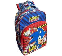 Top Linen (NW) Ltd Kids Character Backpack 45cm - Fun & Durable School Bag for Boys & Girls - Features Favorite Characters - Ideal for School, Travel & Everyday Adventures (Sonic)