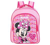 Top Linen (NW) Ltd Kids Character Deluxe Backpack (37cm) - Durable, Adjustable, Fun & Colorful - Perfect for School, Travel, and Outdoor Adventures - Ideal for Boys & Girls (Minnie Mouse)
