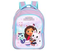 Top Linen (NW) Ltd Kids Character Deluxe Backpack (37cm) - Durable, Adjustable, Fun & Colorful - Perfect for School, Travel, and Outdoor Adventures - Ideal for Boys & Girls (Gabby's Dollhouse)