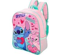 Top Linen (NW) Ltd Kids Character Standard STITCH Backpack - Durable, Lightweight & Fun - Perfect for School, Travel & Everyday Use ANGEL GIRLS