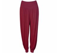 Top Linen (NW) Ltd Ladies Harem Trousers for Women, Ladies & Girls - ALI Baba Long Pants for Causal & Party Wearing - Stretchy & Full Length Legging - Made in UK (Wine ALI Baba, L/XL)