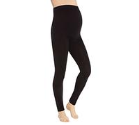 Top Linen (NW) Ltd Ladies Women Maternity Leggings and Over Bump - Soft Stretch Pregnancy Legging - Adjustable Full Length Maternity Legging - Made in The UK (Maternity Legging Black, L/XL)