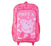 Top Linen (NW) Ltd P Pig Deluxe Kids Trolley Backpack - Wheeled Rolling Bag with Extendable Handle - Lightweight Travel Luggage for Girls - School or Holiday Use