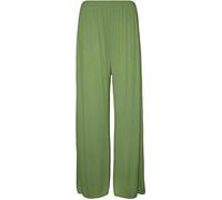 Top Linen (NW) Ltd Women Ladies Wide Leg Plazzo Trousers Soft and Loose Fit Stretchable Material Lightweight Plain Plus Size Khaki