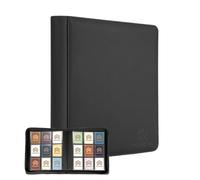 Top Loader Binder, 9 Pocket Holds 432 Toploader 3x4 Inch,Black | Large Capacity, Toploader Binder Compatible with Pokemon,TCG, MTG,Yugioh,Trading Cards, Sports Cards Toploader, PU Cover