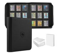 Top Loader Binder, Holds 360 Toploaders, 108 Toploaders and 100 Card Sleeves INCLUDED, 9-Pocket Toploader Binder for 3" x 4" Rigid Toploader, Double-Sided Card Binder for TCG, Sport Cards