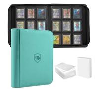 Top Loader Binder, Holds 360 Toploaders, 108 Toploaders and 100 Card Sleeves INCLUDED, 9-Pocket Toploader Binder for 3" x 4" Rigid Toploader, Double-Sided Card Binder for TCG, Sport Cards