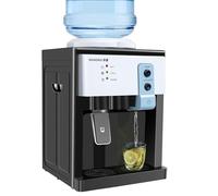 Top Loading Countertop Water Cooler Dispenser, 3 Function Hot/Cold/Hot Water Drinking Machine, Capacity for 1.1-5 Gallon Water Bottles
