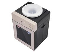 Top Loading Electric Hot and Cold Water Dispenser with Small Desk Cooler - 5 Gallon Capacity, One-Touch Switch Countertop Design Champagne