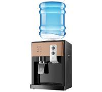 Top Loading Water Cooler Dispenser, Refrigeration and heating 3 Temperature Settings, Mini Water Cooler Dispenser Countertop, Desktop Electric Hot and Cold Dispenser