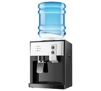 Top Loading Water Cooler Dispenser with 3 Temperature Settings, Mini Electric Hot and Cold Countertop Water Cooler