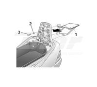 Shad Suzuki Burgman 250/bussiness&burgman 400 Top Case Rear Fitting Black