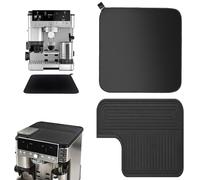 Top Mat for Ninja Luxe Cafe Pro/floor mat suit Fits ES601/ES701 Silicone Protector Ninja Deluxe Coffee Maker Accessories Accessories Midnight Black Waterproof Heat Resistant, Grinder Access Unblocked