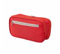 TOP-MAX 1 Pcs Large Capacity Pencil Case, Nylon Polyester PU Wear-Resistant Multi-Pocket for Students Office Travel