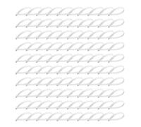 TOP-MAX 100 Pack Tamper Evident Truck Door Seals, Plastic Security Tags with Sequential Numbered Safety Disposable Lock for Container, Trailer, Logistics & Shipping (White)