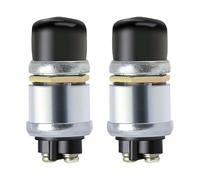 TOP-MAX 2 Pcs 12V Push Button Starter Switch, Waterproof Horn Button Switch On-Off Starter Ignition Switches for Car Boat Tractor Lawnmower