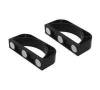 TOP-MAX 2 Pcs Black Magnetic Ice Maker Scoop Holder Compatible with GE Opal Nugget 1.0 & 2.0, Durable ABS Organizer with Strong Magnet for Fridge & Freezer Surface