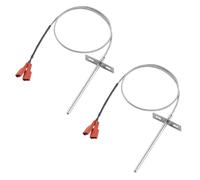 TOP-MAX 2Pcs Stainless Steel RTD Temperature Probe Sensor Compatible with PitBoss 340 440 Pellet Grills, Accurate Internal Grill Temperature Monitoring