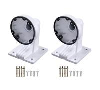 TOP-MAX 2Pcs Universal Wall Mount Bracket for Dome Camera Wall-Mounted Home Waterproof Hidden Wire Camera Bracket for Indoor/Outdoor Security Surveillance System Mounting (E)