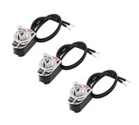 TOP-MAX 3 Pack Mini Toggle Switch, 2 Pin 2 Position SPST ON/Off Toggle Switch Prewired Latching Rocker Switches KNS-1, 3A 250V