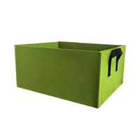 TOP-MAX 3Pcs Green Rectangular Non-Woven Fabric Planting Bags, Garden Grow Bags for Outdoor Planters Vegetable Flower Nursery Container, 100cmx60cmx20cm