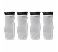 TOP-MAX 4 Pcs Nylon Aquarium Filter Socks, 3.94 Inch Ring Filter Bag for Marine Tank & Pond, 350 Micron Water Quality Cleaner