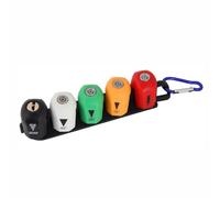 TOP-MAX 5-Pack Quick Connect Pressure Washer Nozzle Tips Set (0°, 15°, 25°, 40°, Soap) with Storage Base, 1/4 Inch Alloy Spray Tips Compatible with SunJoe SPX3000 Series