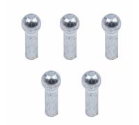 TOP-MAX 5 Pcs Wire Rope Eyelets Replacement Ball Terminal with Bore, Connector Joint Lugs Stopper for Security Steel Cord Gym Pulley Cable Weight Lifting Machine Fitness Equipment, 4.30mm/0.17in