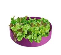 TOP-MAX 50 Gallon Fabric Grow Bag, Round Planter Container Non Woven Planting Bags for Garden Potato Carrot Vegetables Farming [Purple]