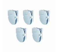 TOP-MAX 5pcs Cubicle Clips for Fabric Walls Office Wall Hook Light Blue