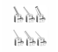 TOP-MAX 6pcs/Set Hot Air Gun Desoldering Station Nozzle, Heat Gun Replacement Nozzles Kit 3/4/5/7/8/10mm for Electronics Repair, Automotive Modification