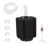 TOP-MAX Aquarium Bio Sponge Filter Kit with Air Tubing Check Valve Y-Connector Suction Cups, Quiet Aquarium Foam Filter for Fish Tank