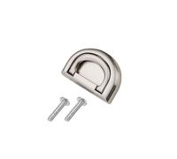 TOP-MAX Cupboard Handle Door Drawer Knob, Simple Door Pull Handle Sturdy Cabinet Door Handle D Type Design Cabinet Door Hardware Accessories for Home Office Use, Brushed Nickel