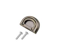 TOP-MAX Cupboard Handle Door Drawer Knob, Simple Door Pull Handle Sturdy Cabinet Door Handle D Type Design Cabinet Door Hardware Accessories for Home Office Use, Bronze