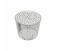 TOP-MAX Gutter Guard Filter, Stainless Steel Drain Filter Screen, Mesh Pipe Cover Outdoor for Garden Downpipe Leaf Protection, 110mm