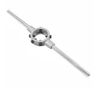 TOP-MAX Heavy Duty Zinc Alloy Adjustable Die Stock Handle Wrench Fits M28-M32 Round Dies (65mm OD) for Home Plumbing, Bicycle Maintenance & Professional Thread Repair