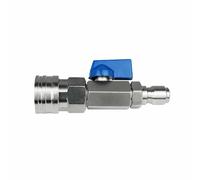 TOP-MAX High-Pressure Ball Valve Kit, 3/8 Inch Stainless Steel Pressure Washer Quick Connections, Leak-Proof Ball Valve for Power Washer Hose