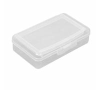 TOP-MAX Plastic Pencil Box, Double Layer Pencil Case Large Capacity See-through Organizer, School Office Supplies (Clear)
