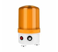 TOP-MAX Rotating Warning Light, 220V LED Emergency Strobe Light, Adjustable Acoustic-Optic Beacon Lamp for Traffic, Warehouse, Factory, Yellow