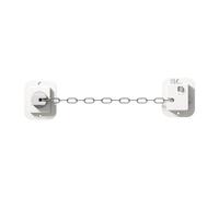 TOP-MAX Self-Adhesive Safety Locks Child & Pet Proof, Adjustable Stainless Steel Chain Lock for Fridge Cabinet Window Oven