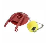 TOP-MAX Toilet Flapper Replacement Kit, Universal Flush Valve Flapper with Adjustable Float & Stainless Chain, Silicone Flapper & PP Bracket, 73x100mm