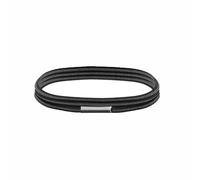 TOP-MAX Trash Can Band High-Elasticity Rubber Trash Can Strap for Home Office School Kitchen Secure Bag Holder In Multiple Colours (Black)
