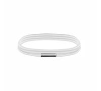 TOP-MAX Trash Can Band High-Elasticity Rubber Trash Can Strap for Home Office School Kitchen Secure Bag Holder In Multiple Colours (White)