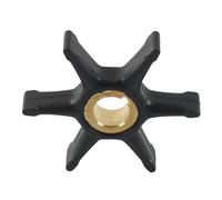 TOP-MAX Water Pump Impeller Compatible with Evinrude Johnson 9/9.5/10HP for Repair and Maintenance Sturdy Rubber & Brass Construction Good Performance