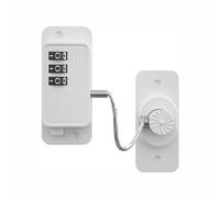 TOP-MAX White Digital Password Fridge Lock, 3-Digit Adhesive Cabinet Safety Locks for Refrigerator, Window, Oven, Drawer, Toolbox
